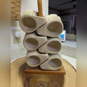 Rodolfo Padilla pottery drip glaze stackable coffee mugs